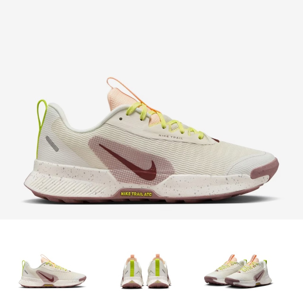 Nike Juniper Trail Shoes in Cream and Yellow